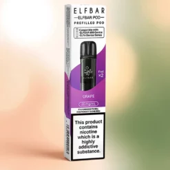 Capsules préremplies Elfbar 600 Raisin – 600 bouffées, 2 ml