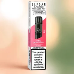 Pods Préremplis Elfbar 600 Pamplemousse Rose 2ml 20mg