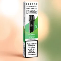 Pods Préremplis Elf Bar 600 Spearmint – 600 Bouffées, 2 ml