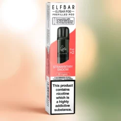 Elfbar 600 Fraise Snoow Préremplis 2ml 20mg 600 bouffées