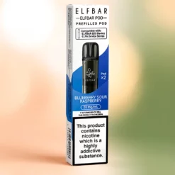 Elfbar 600 Pods Myrtille Framboise Acidulée - 600 Bouffées