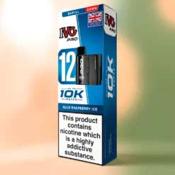 Recharge Pro 12 Framboise Bleue Ice IVG 20mg 10000 bouffées