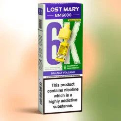Dosettes Lost Mary BM6000 Banana Volcano 6000 bouffées 20mg
