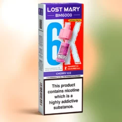 Capsules Lost Mary BM6000 Cherry Ice 12ml 20mg 6000 bouffées