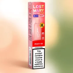 Lost Mary BM600 Peach Ice - 2 pods 20mg, 600 bouffées