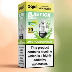 Cartouche et recharge Lime Pomegranate Dojo Blast 10K2ml+8ml