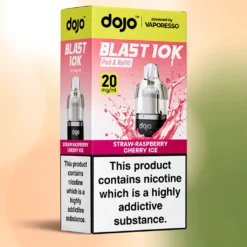 Pod+Recharge Fraise-Framboise Cerise Ice 20mg Dojo Blast 10k