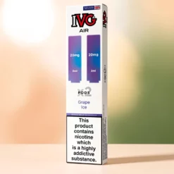 Air Pods IVG Raisin Glacé - 2 x 2 ml, 20 mg sels de nicotine