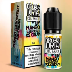 Glace Mangue Framboise par Double Drip – ratio VG:PG 80:20