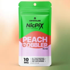 Cure-dents Nicotine Peach Cobbler NicPix 10mg, sans vapeur