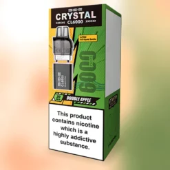 Capsules Double Apple Crystal CL6000 (6000 bouffées, 20mg)