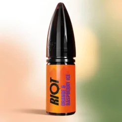Orange-Framboise Glacée par Riot X – Sels de nicotine 10 ml